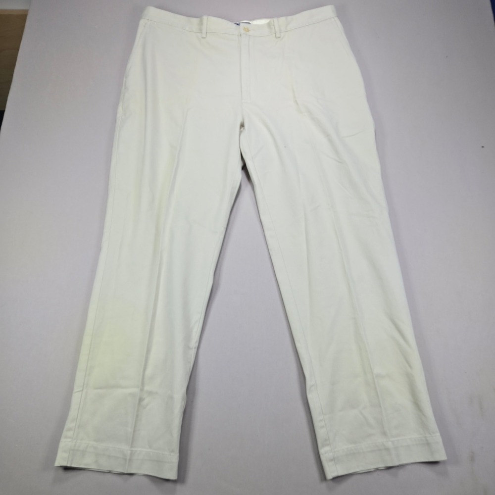 Polo Ralph Lauren Chino Pants Classic Straight Twill Cream Mens 40x30